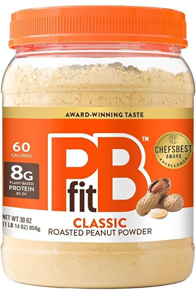 PBfit All-Natural Peanut Butter Powder from Real Roasted Pressed Peanuts (8g of Protein, 30oz)