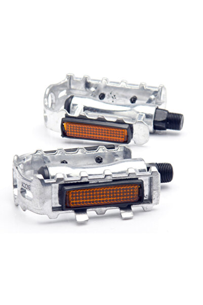 Choice دواسات دراجة مسطحة فضية اللون، زوج واحد، مصنوعة من الألومنيوم المقاوم ...