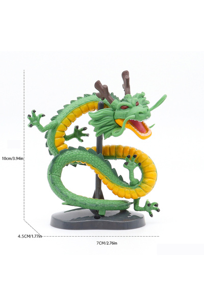 BANDAI xiaolvlong 1pc anime dragon toy figurine model with base, cake decoration, ornament, gift