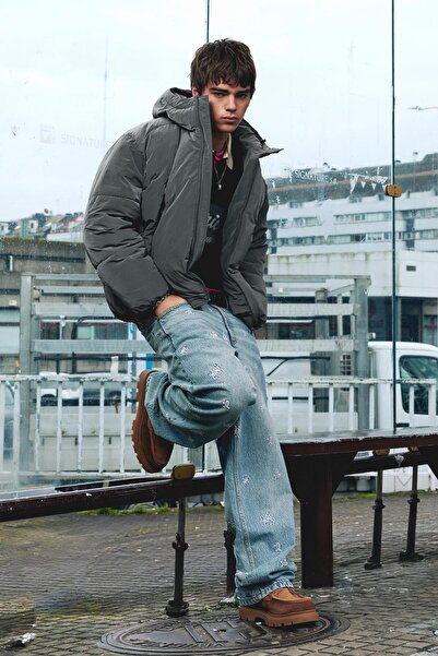 Pull & Bear STWD İşlemeli Baggy Jean