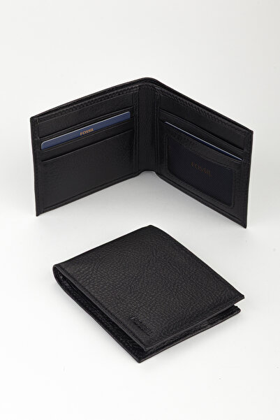 Fossil Boxed Genuine Leather Horizontal Hand Portfolio Wallet