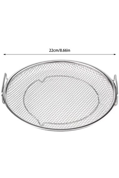 Choice رف تصفية زيت الشواء الخارجي مقاس 22 سم، مصنوع من شبكة فولاذية مقاومة ل...