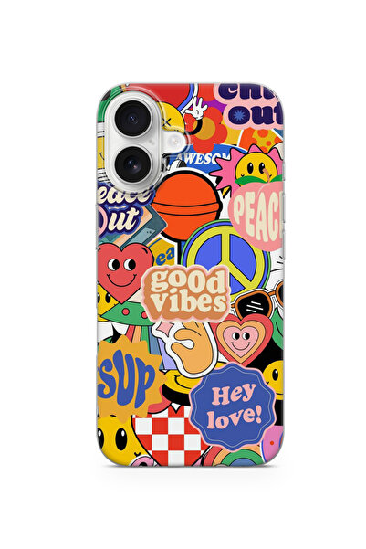 lelia حافظة هاتف شفافة متوافقة مع آيفون 16 مطبوع |   المجموعة: كروماتيكا أورا