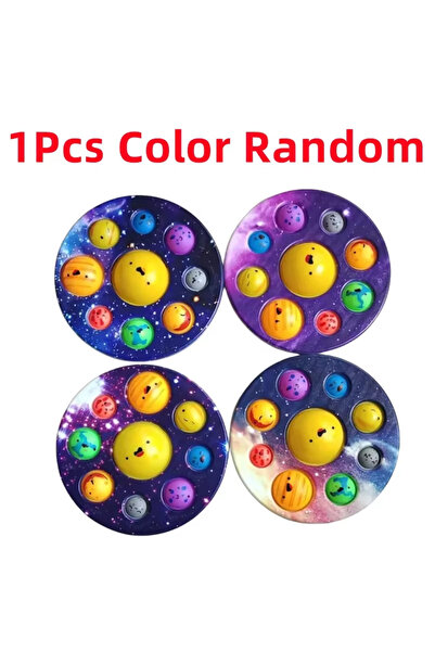 Choice قطعة واحدة من لعبة الفقاعات ذات النتوءات على شكل ثمانية كواكب، لعبة حس...