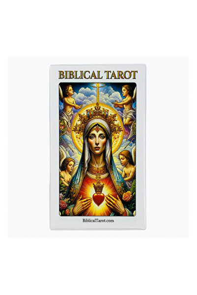 Choice بطاقات التارو البيضاء المستوحاة من الكتاب المقدس، رسم توضيحي لبطاقة أو...