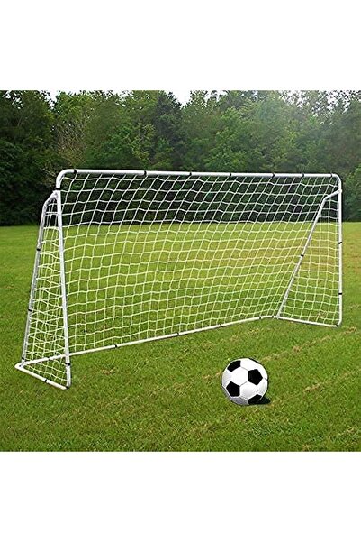 Generic مرمى كرة قدم بإطار معدني وشبكة، المقاس: 182 × 120 × 65