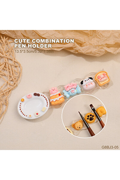 Choice حامل فرشاة أظافر على شكل حيوان لطيف G8BJ3-05-xsh، حامل أقلام بلاستيكي ...