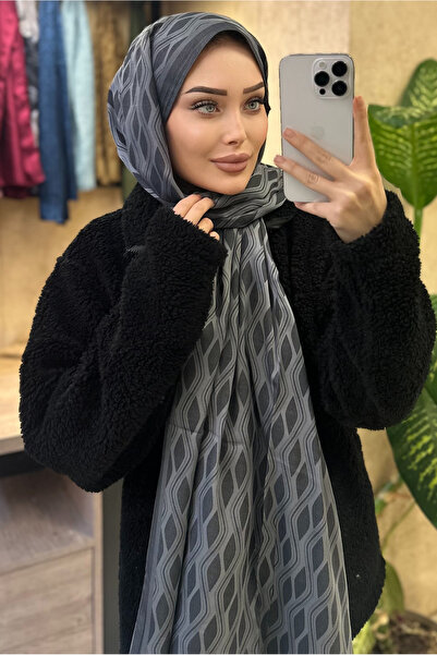 CUOCA LOUNGE Sarmal Desenli Çift Taraflı Kaşmir İpek Şal