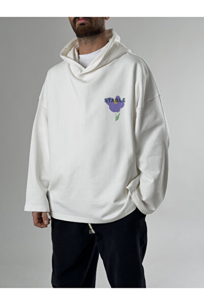 COCOPELLI ستابل بغطاء رأس إكرو قصة فضفاضة سويت للرجال COC2704