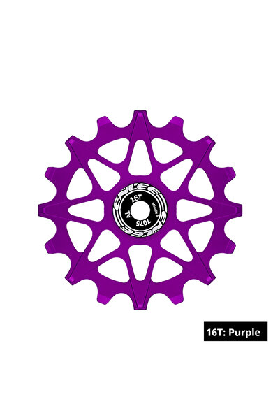 Choice محول سرعات خلفي للدراجة TaoCi 16TPurple ENLEE، مزود بدليل سيراميكي للأسنان الموجبة والسالبة.