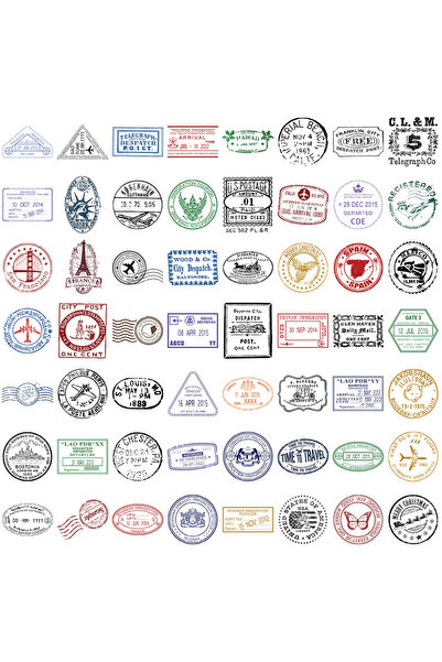 Choice مجموعة من 60 قطعة من ملصقات كرتونية مقاومة للماء بتصميمات عتيقة، تحمل ...