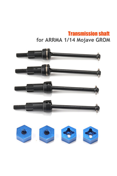 Choice مجموعة أعمدة فولاذية سوداء من نوع ARRMA Mojave GROM بمقياس 1/14 CVD | ...