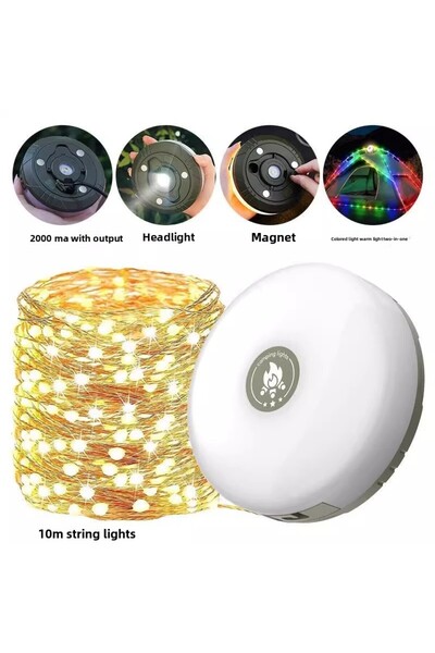 Choice 5 W New outdoor camping tape measure light, portable and extendable LED light string, camping tent a