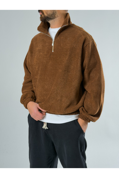 COCOPELLI Men's Brown Sweatshirt Coc2710