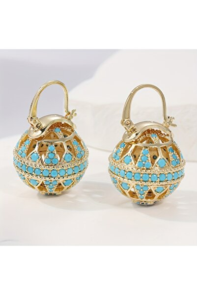 Choice WF5548-1 Bohemian Chic Spherical Hollow Earrings Elegant Versatile Women's Jewelry Perfect Gifts for