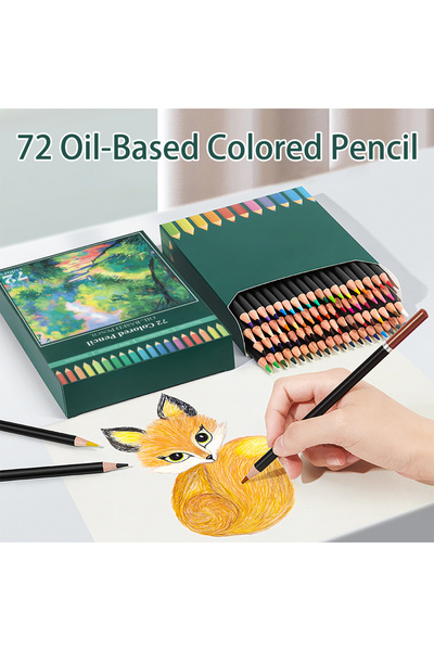 Choice 72 قلم تلوين زيتي، مجموعة أقلام تلوين فاخرة، ألوان زيتية عالية الجودة، مناسبة لكتب تلوين الكبار.