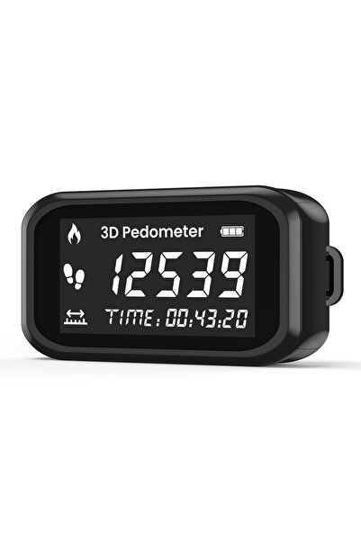 Choice Black Accurate Step Counter 3D Pedometer With LCD Display For Running ...