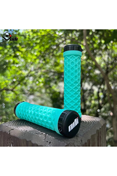 Choice3 Vans-Bianchi Green ODI Van Lock-On Bike Grips Dual Lock Ring System w...