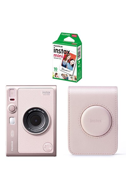 Instax mini evo Pembe Fotoğraf Makinası Ve Hediye Seti