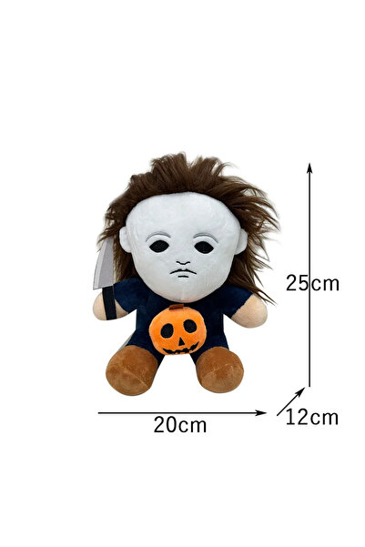 Choice دمية مايكل مايرز المرعبة بطول 25 سم، دمى مايكل مايرز القطيفة، دمى رعب من فيلم أنمي جديد، وسائد زينة، هدية عيد ميلاد