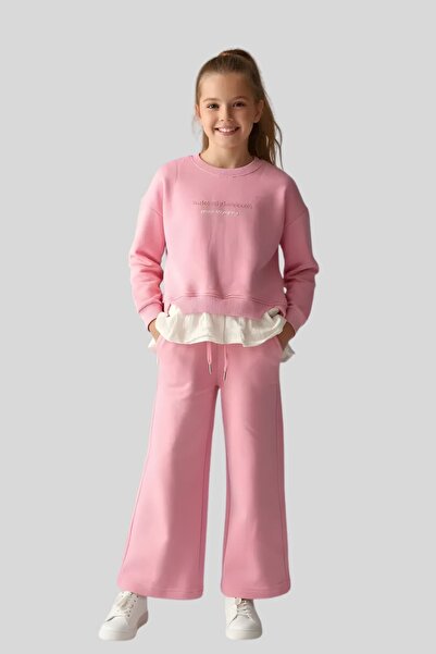 ww waka waka kids store Κοριτσίστικο ροζ βολάν με λεπτομέρεια με γράμματα φαρ...