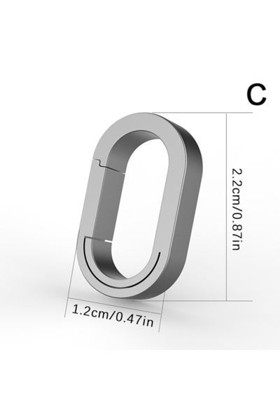 Choice C Connection Buckle Universal Joint Auxiliary Ring Titanium Alloy Mini Key Ring Connection Bayonet .