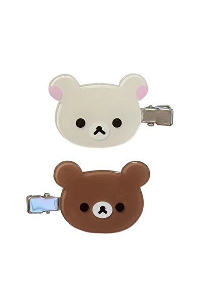 choice2 بانداي قطعتان من مشابك شعر ريلاكوما كوريلاكوما، دبابيس ومشابك شعر لطي...