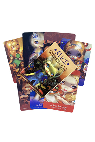 Choice بطاقات أوراكل أليس في بلاد العجائب TS54، للتنبؤ وقراءة الطالع، مجموعة ...