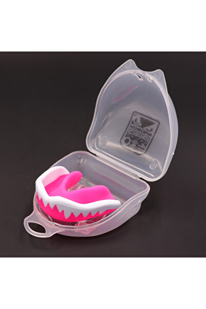 Choice واقي فم وردي وأبيض للملاكمة وفنون القتال المختلطة والمصارعة، وواقي لثة...