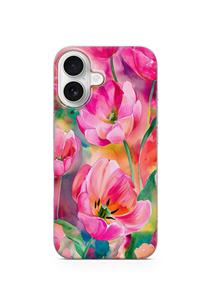 lelia حافظة هاتف شفافة متوافقة مع آيفون 16 بلس مطبوع |   المجموعة: سلسلة باست...