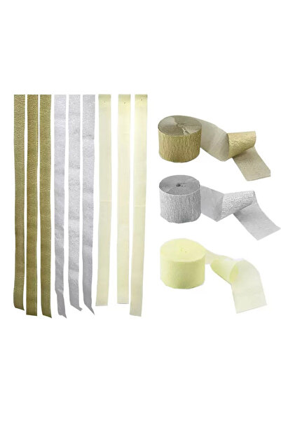 Generic 3-Piece Assorted Pastel Colour Paper Roll Multicolour