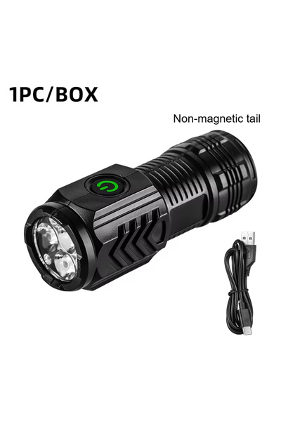 Choice X528-1PC LIGHT New Ultra Powerful Flashlight 3 Core LED Mini Tactical Flashlight Three-eyed monster