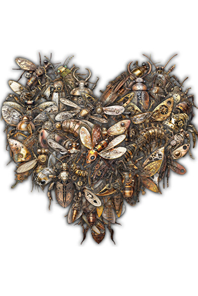 Choice ٥٠ قطعة من ملصقات الحشرات بأسلوب ستيمبانك، مناسبة لسجل القصاصات، الدرا...