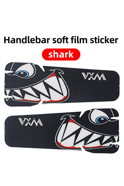 Choice ملصق حماية أبيض لمقود دراجة جبلية VXM، مقاوم للتآكل والخدوش، لحماية أس...