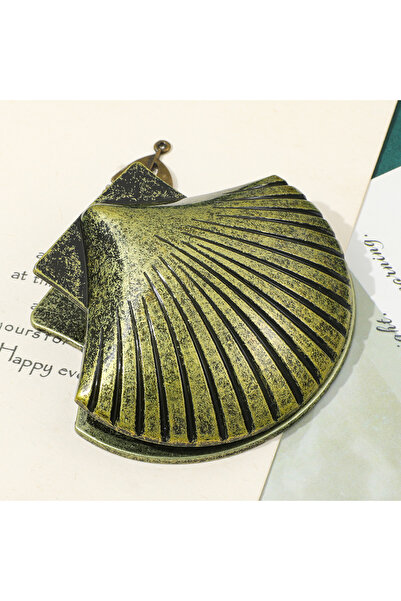 Choice SQ1822 Heavy metal retro shell bookmark, suitable for home decoration, reading tags, wallet assistan