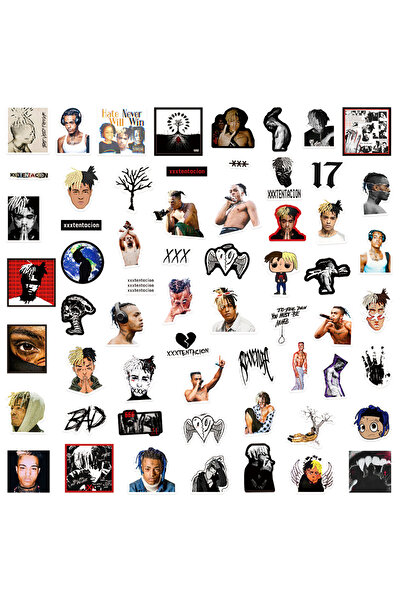 Choice ٥٨ قطعة من ملصقات XXXTentacion، التي تضم مغني راب أوروبي وأمريكي مقيم في فلوريدا، للديكور