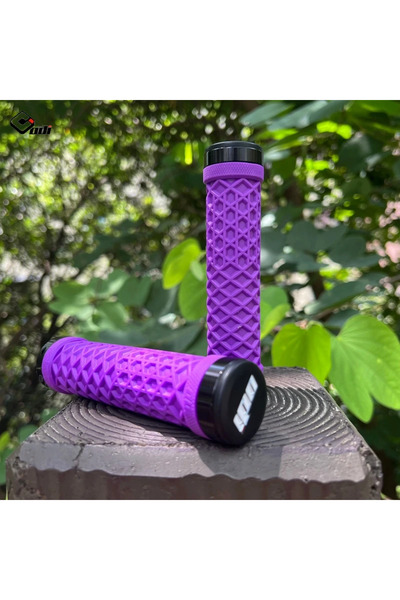 Choice Vans-Purple ODI Van Lock-On Bike Grips Dual Lock Ring System with Sili...