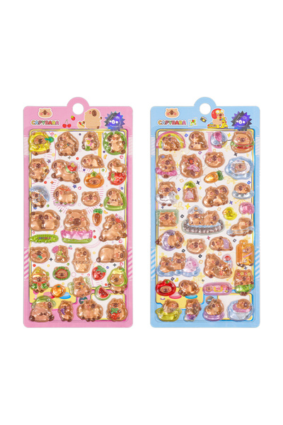 Choice قطعتان بتصميمات متنوعة، قطعتان/مجموعة، ملصقات ثلاثية الأبعاد بارزة بتص...