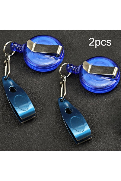 Choice قطعتان - أزرق - قاطعة، قطعتان من بكرة سحب سلك فولاذي قابلة للسحب، مقصا...