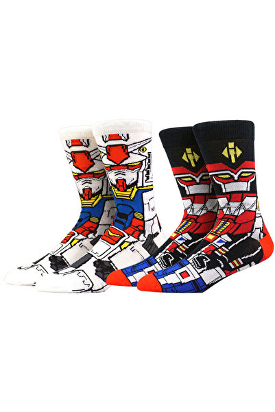 BANDAI EU36-43 US6-9 WDMIX071 2Pairs Cartoon Anime Socks for Men Women Hip Ho...
