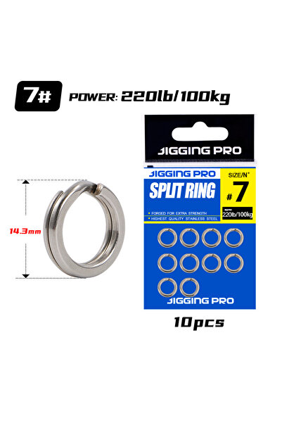 Choice حلقات صيد من الفولاذ المقاوم للصدأ رقم 7 من JIGGING PRO، حلقات تثبيت، ...