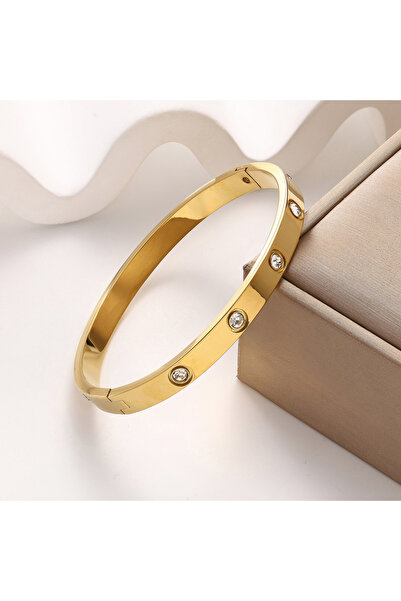 Choice 50-60mm Gold-color Hot sale girls Party Gift Bracelet Diamond Stainles...