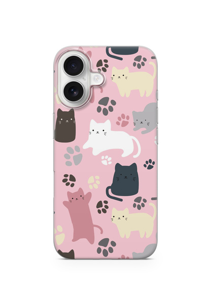 lelia حافظة هاتف شفافة متوافقة مع آيفون 16 بلس مطبوع |   المجموعة: حيوانات لطيفة