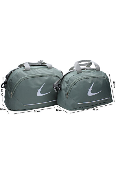 Bevitton Unisex Two-Compartment Long Strap Travel Fitness and Sports Bag Can Be Used by Both Women and Men, Set of Two