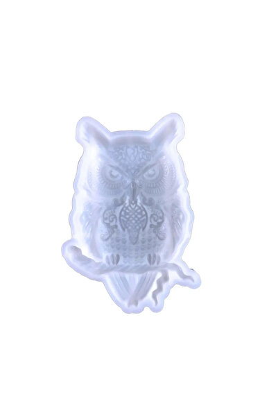 Choice1 قالب زينة بومة بيضاء إبداعية من راتنج الإيبوكسي، يمكنك صنعها بنفسك، ز...