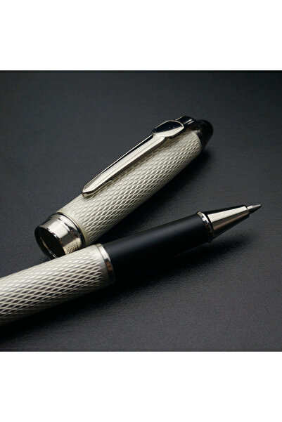 Choice silver Classic Luxury Rollerball Pens Stainless Steel Roller Ball Pen for Men Women School Office Bu