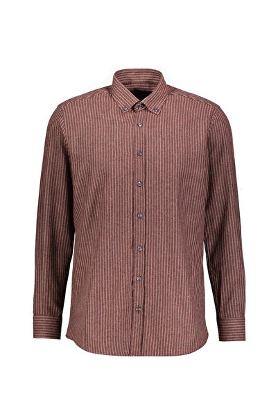 FINESUITS Erkek Flanel Çizgili Gömlek 2522204008.FLCZ