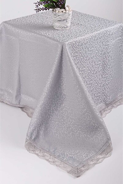 Bella Home مفرش طاولة Kdk Dertsiz مقاس 160x220 مزخرف بالدانتيل