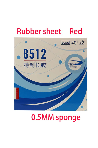 Choice 8512-red 0.5mm Meteor 9012/8512 Long Pips Table Tennis OX ITTF Approved Ping Pong 0.5mm Sponge for