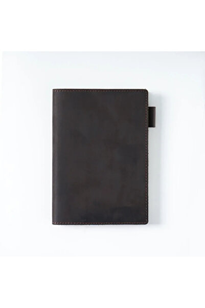 Choice A6 - Coffee Leather Cover for A5 A6 Journals Notebook Handmade Leather Notebook Cover with 88 Sheets